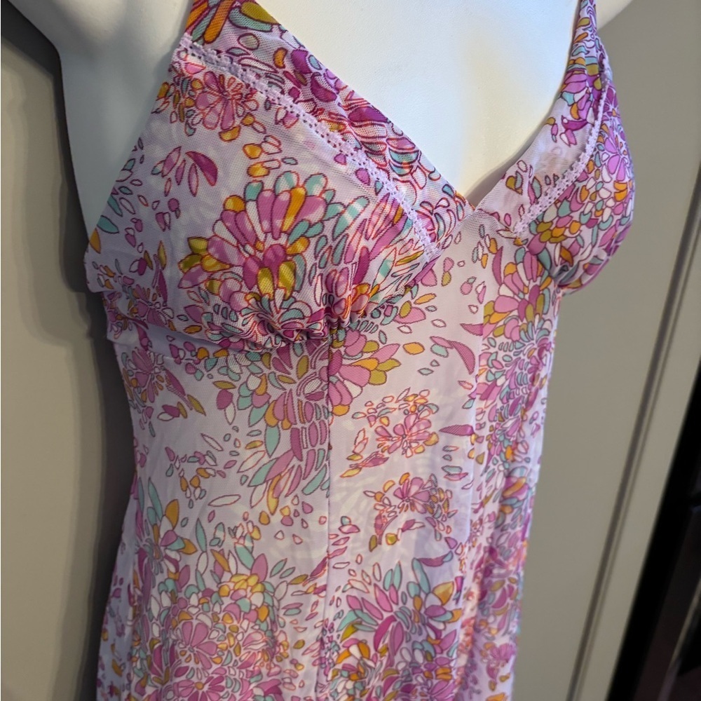 Y2K floral sheer nightgown Sm - Picture 3 of 5